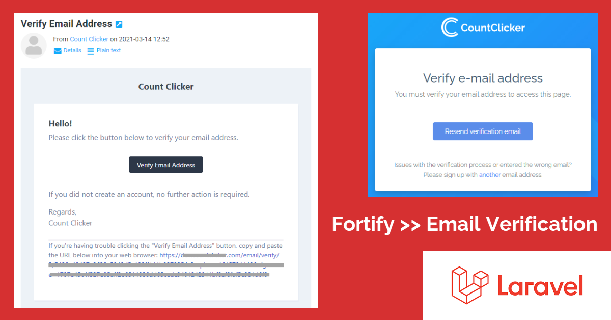 Email Verification Using Laravel Fortify TechSch