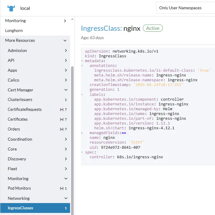 IngressClass: nginx